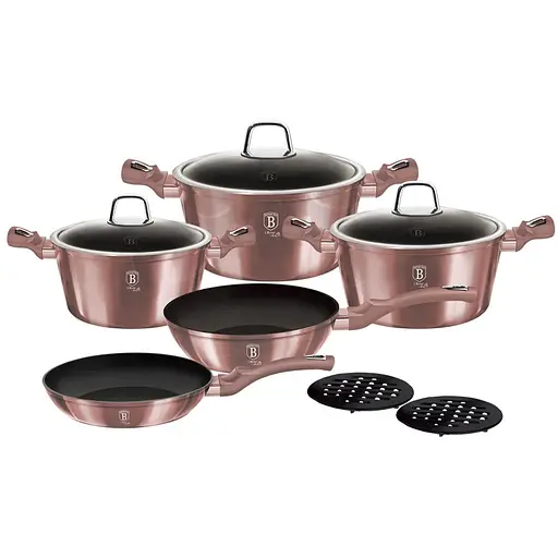 Набор посуды 10 предметов Berlinger Haus I-Rose Edition (BH-6043)