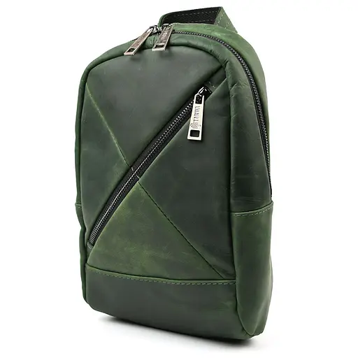 Рюкзак слинг кожаный с карманами TARWA 29х17х8 см sum0028226 - фото 4