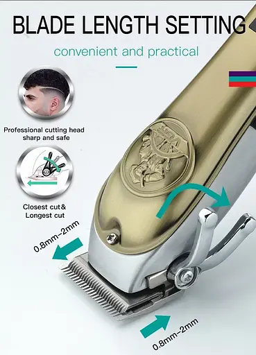 Акумуляторна машинка для стрижки Barber VGR V-658 - фото 8