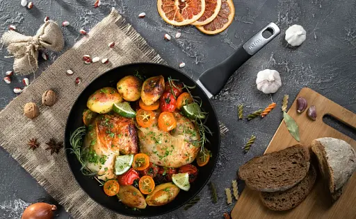 Сковорода ВОК Tefal XL 28 см новая Stock - фото 2