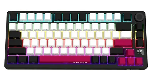 Клавиатура Lorgar KBP7075W Wireless Pro 75% Exploded Black Red EN/UA (LRG-KBP7075W-BK-US) - фото 1