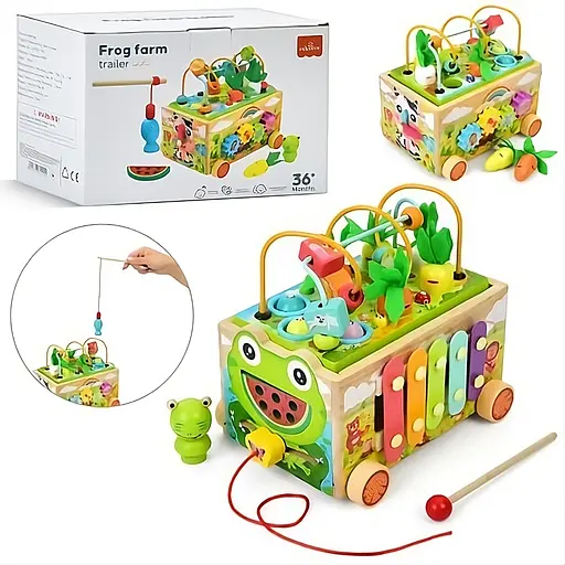 Деревянный развивающий центр MD 0729 развитие моторики, логики, концентрация - фото 3