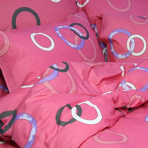 Простынь на резинке 220х240 см бязь красного цвета 328031 - фото 2