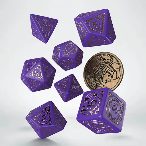 Набір кубиків The Witcher Dice Set. Dandelion - Viscount de Lettenhove , 7 шт. (SWDA01) - фото 2