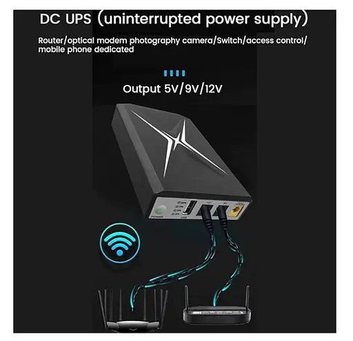 UPS ДБЖ для роутера, модему ONU, Wi-Fi інтернет без світла, Voltronic DC18W 10400mAh - фото 4