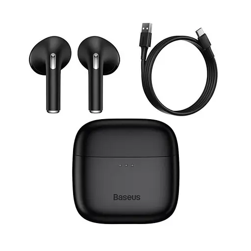 Беспроводные наушники Baseus True Wireless Earphones Bowie E8, IPX5, BT5.3, DCLL, 40mAh, 350mAh, 5h, Black NGE8-01 - фото 2