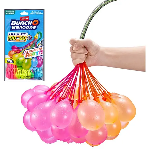 Ігровий набір Bunch O Balloons Водні кульки Тропік 100 шт. в асортименті (56480UQ1) - фото 12