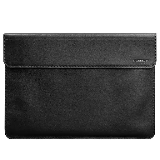 Кожаный чехол-конверт BlankNote на магнитах для MacBook Air 15 (2023) Черный - фото 5