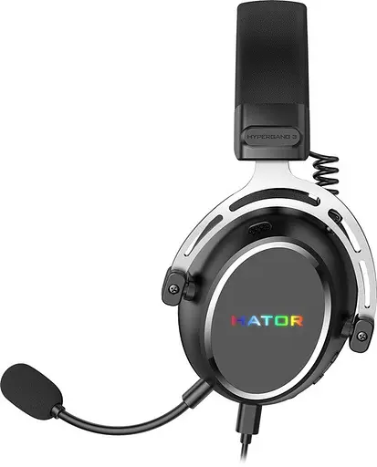 Наушники Hator игровые гарнитура для геймеров Hypergang 3 Hi-Res (ESH50) черная - фото 2