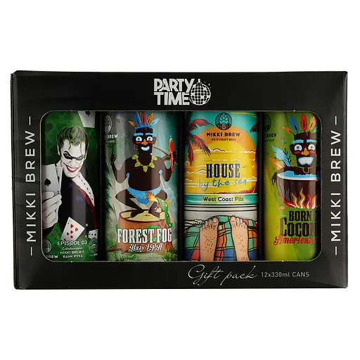 Набір пива Mikki Brew Party Time 4.9-8.5% 3.96 л (12 шт. x 0.33 л) - фото 2