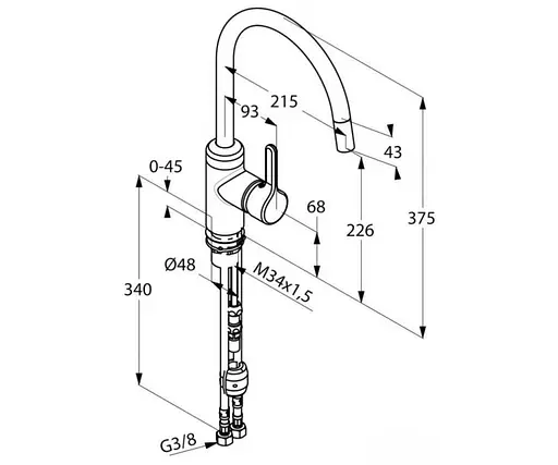 Смеситель для кухни Kludi Bingo Star 428519678 - фото 2