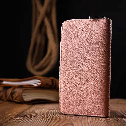 Жіночий шкіряний гаманець KARYA 18.5х9.5х3 см acs0024142 - фото 8