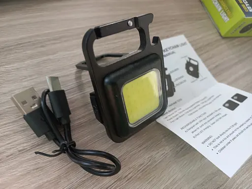 Ліхтарик багатофункціональний з карабіном Rechargeable Keychain Light акумуляторний 3 режими - фото 7