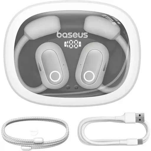 Беспроводные наушники Baseus Eli Fit Open-Ear True TWS white - фото 9