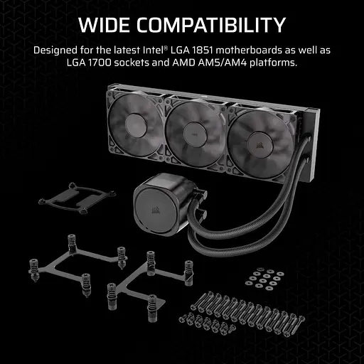 СВО Corsair NAUTILUS 360 RS Black (CW-9060089-WW) - фото 13