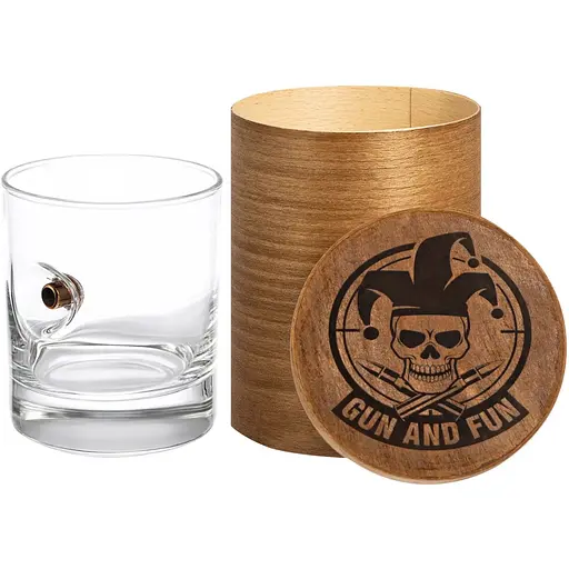 Стакан Gun&Fun для виски с пулей калибр 9 мм - фото 2