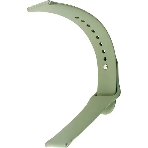 Ремінець Xiaomi Watch Active/Galaxy S4 42 mm/Gear S2/Xiaomi Spinach Silicone 20 mm Зелений - фото 1