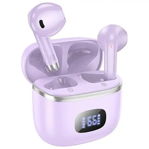 Навушники бездротові Hoco TWS EQ1 вкладиші фіолетовий