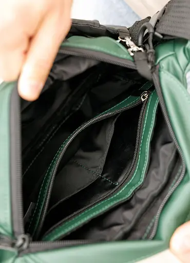 Большая мужская сумка бананка Sambag DynamicDart зеленая 38 × 21 × 7 см (80411007m) - фото 8