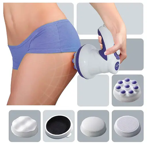 Портативный ручной антицеллюлитный массажер для шеи спины тела Relax And Ton роликовый массажер для тела - фото 5