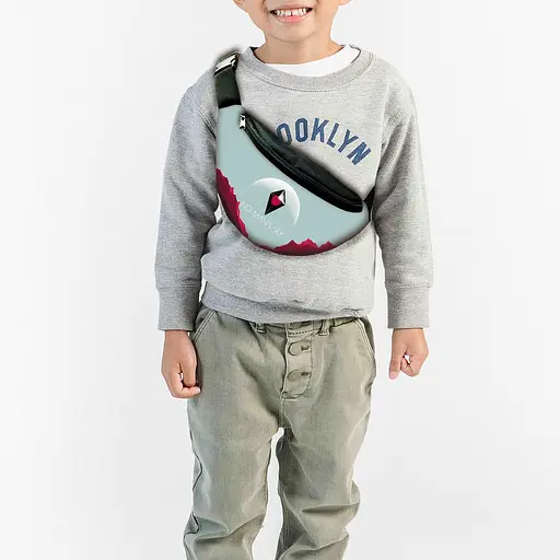 Сумка-бананка  "No Man's Sky" з принтом, 32х15см, дитяча, молодіжна (00100)