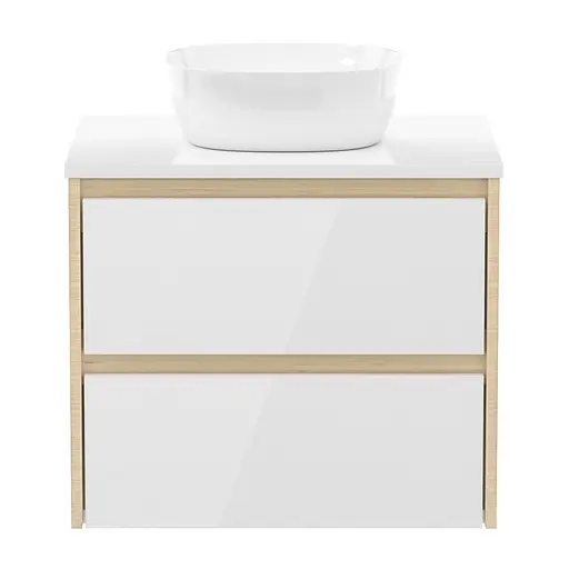 Тумба підвісна Imprese Netka з умивальником 60 см дуб f3201Dr - фото 2