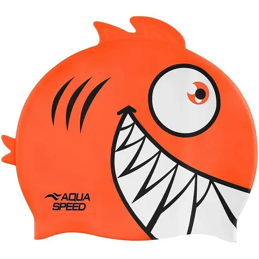 Шапочка для плавання Aqua Speed Zoo Pirana Помаранчевий (1000-246-75)