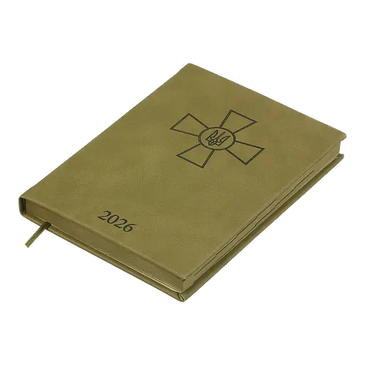 Щоденник датований Buromax Forces 2026 A5 штучна шкіра/поролон світло-коричневий (BM.21130-18) - фото 3