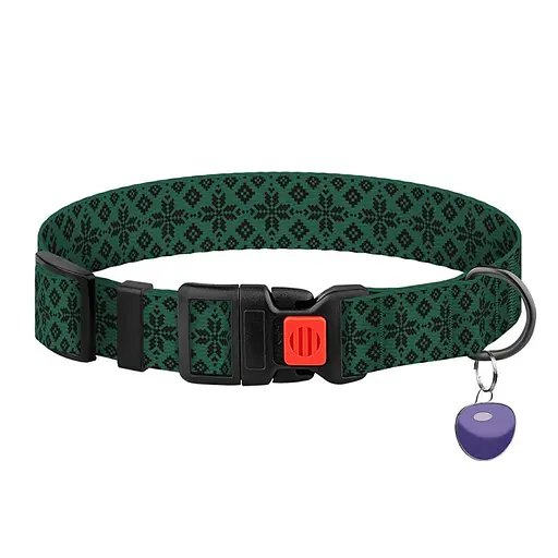 Ошейник для собак Баркси Urban патриотический Вышиванка зеленая - фото 2