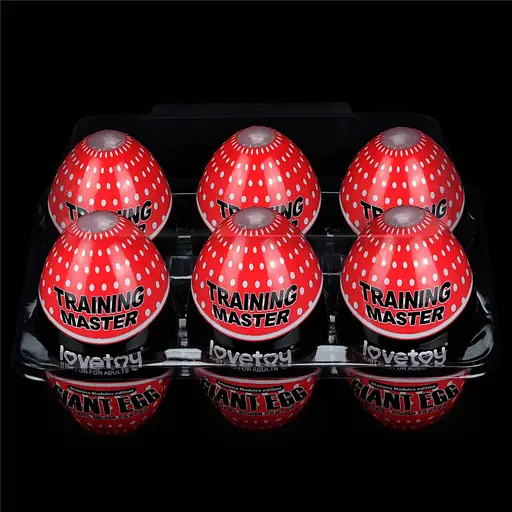 Мастурбатор яйце Lovetoy Giant Egg Stamina Nodules Edition прозорий - фото 14