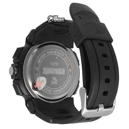 Чоловічий водонепроникний наручний годинник Skmei 1270 Синій - фото 8