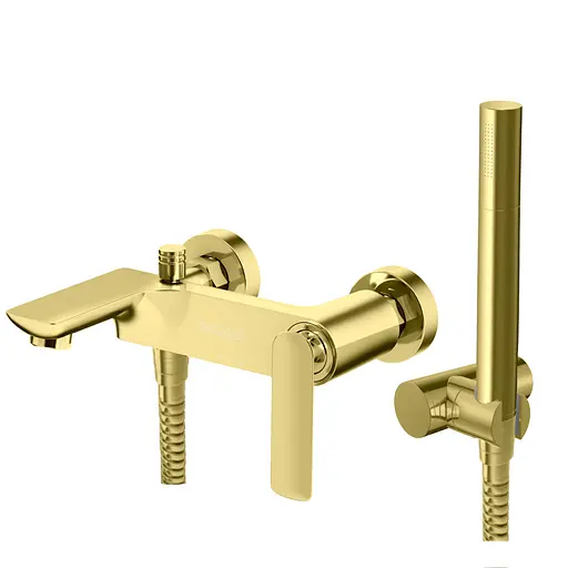 Змішувач для ванни Kohlman Experience gold настінний KPL-QW110EGD Золотий - фото 1