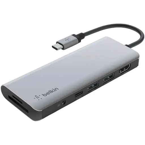 Хаб-конвертор Belkin USB Type-C Адаптер USB-C 7in1 Multiport Dock