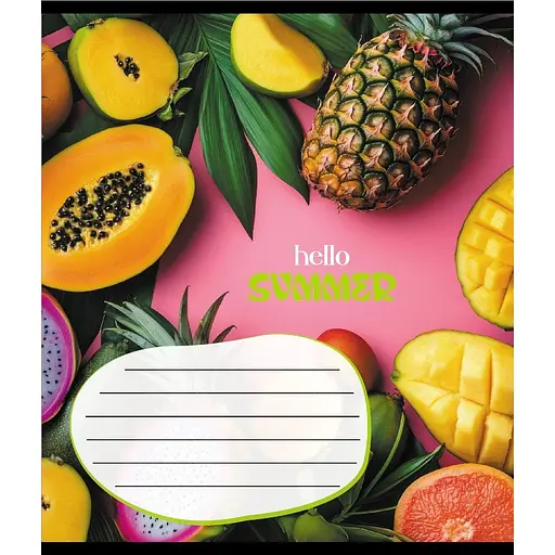 Тетрадь ученическая "Фруктовый сет" Leader 018-530414K-1 в клеточку, 18 листов - фото 1