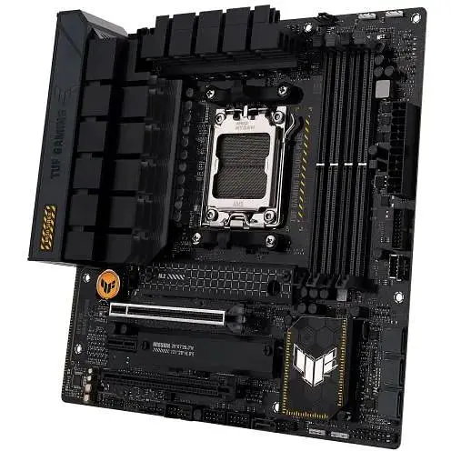 Материнская плата Asus AM5 TUF Gaming B650M-PLUS, B650, 4xDDR5, Int.Video (CPU), 4xSATA3, 2xM.2, 2xPCI-E 4.0 16x, 1xPCI-E 4.0 1x, Realtek 7. 6xUSB3.2/6xUSB2.0, HDMI/DP, MicroATX - фото 4