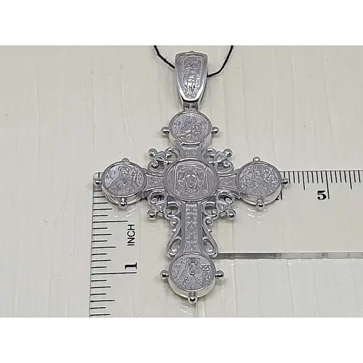 Срібний хрест Харківська ювелірна фабрика Лікі святихк. 3401-Б.Р - фото 3