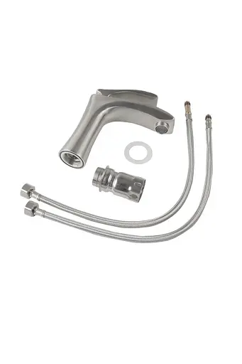 Смеситель для умывальника Germece 8537 нержавеющая сталь - фото 2