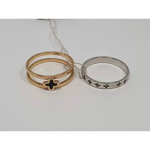 Золота каблучка Імперія золота трансформер 3в1 з емаллю. КБ815І 17 - фото 3