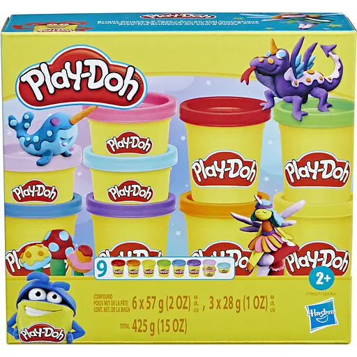 Набір пластиліну Hasbro Play-Doh Colorful Compound Garden 9 баночок (F7369_F7966)