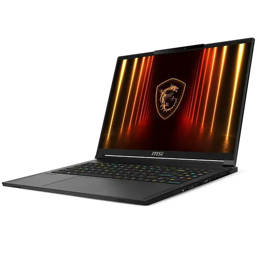 Ноутбук MSI 16 Stealth A16 AI+ A3XWJG-084XUAC 16" QHD+ 240Hz OLED, Ryzen AI 9 HX 370, 32GB, F1TB, NVD5090-24, DOS, чорний (9S7-15FL35-084) - фото 3