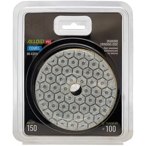 Круг алмазний Alloid Building Tools Combs шліфувальний на липучці 100 мм зерно 150 (DD-63379) - фото 4