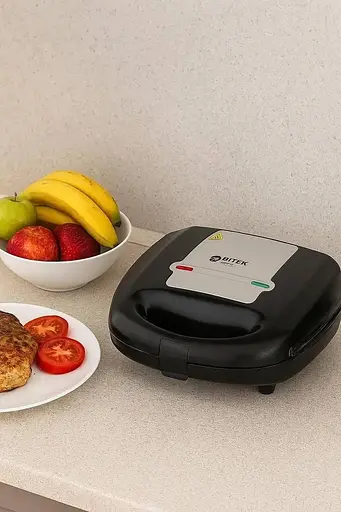 Сендвічниця-мультимейкер Bitek BT-224 6-в-1 змінні форми 750 Вт - фото 4