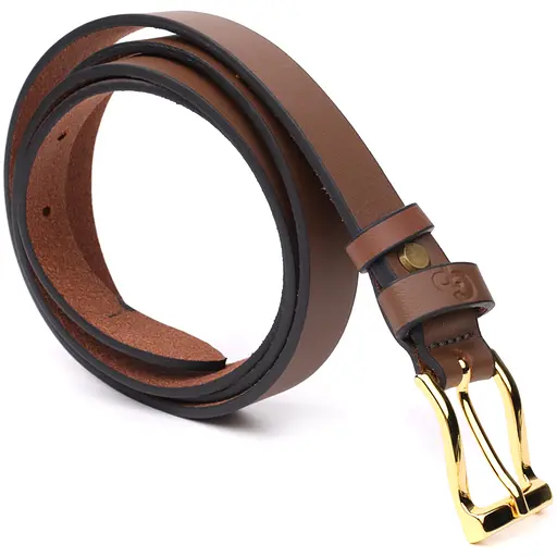 Ремінь шкіряний Grande Pelle для жінок 120х2 см модний вузький acs0029635 - фото 5