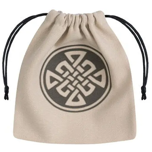 Мішечок для кубиків Q-Workshop Celtic Beige & black Dice Bag (BCEL101) - фото 1