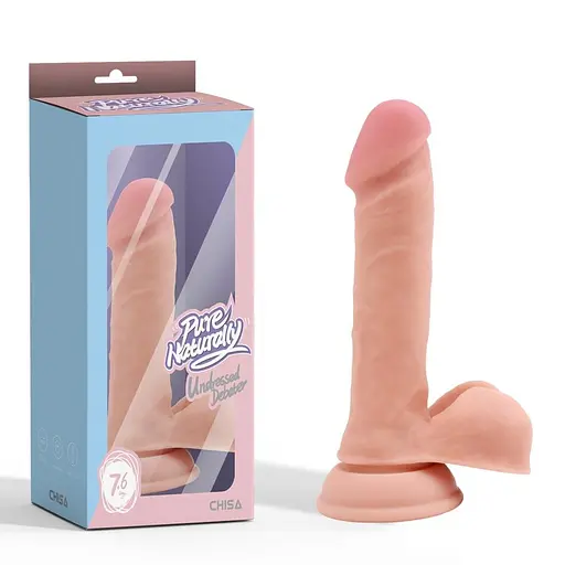 Фалоімітатор Pure Naturally Undressed Debater 7.6" 18.5 см тілесний - фото 4