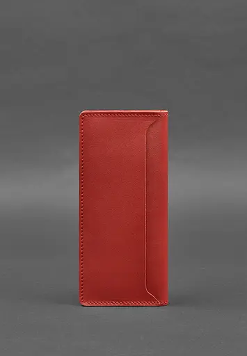 Шкіряне портмоне-купюрник 11.0 червоне - фото 6