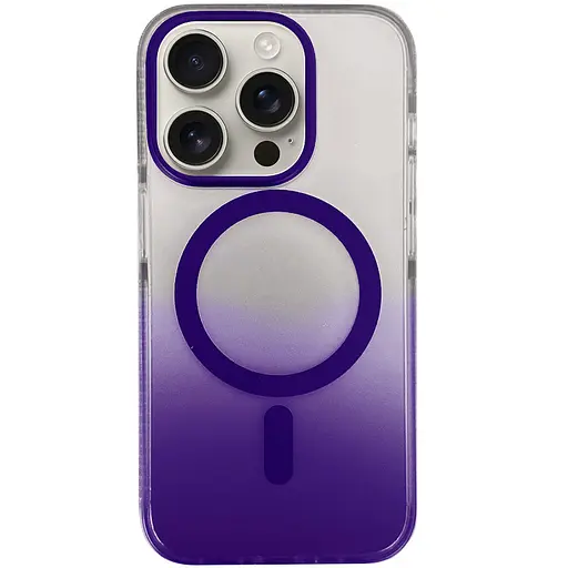 Чохол Epik TPU+PC Phantom with MagSafe для Apple iPhone 15 Pro 6.1 Purple - фото 1