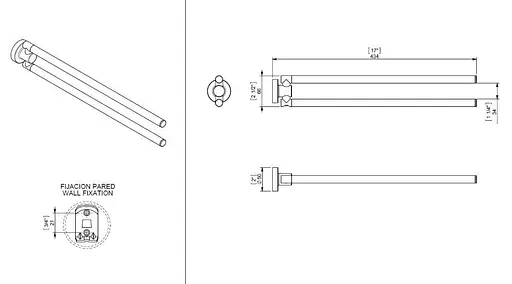 Тримач для рушника Sonia E-Plus 116867 Хром - фото 3