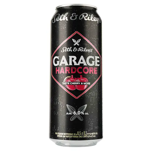 Уцінка. Пиво Seth&Riley's Garage Hardcore Cherry&More, червоне, 6%, з/б, 0,5 л (861934) 
