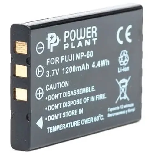 Аккумулятор PowerPlant Fuji NP-60, SB-L1037, SB-1137, D-Li12, NP-30, KLIC-5000, LI-20B 1200mAh